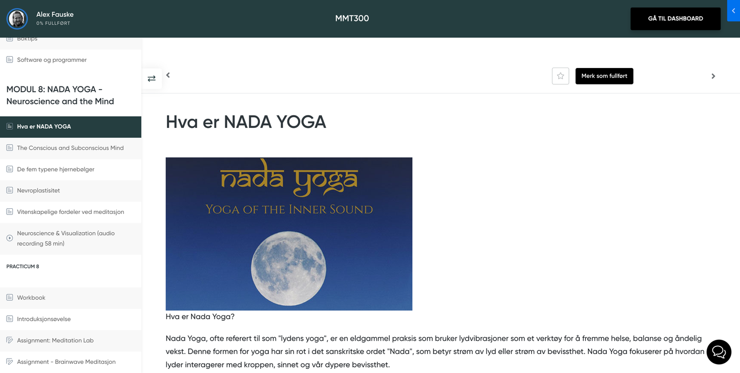 Meditasjon & Mindfulness Lærer Online