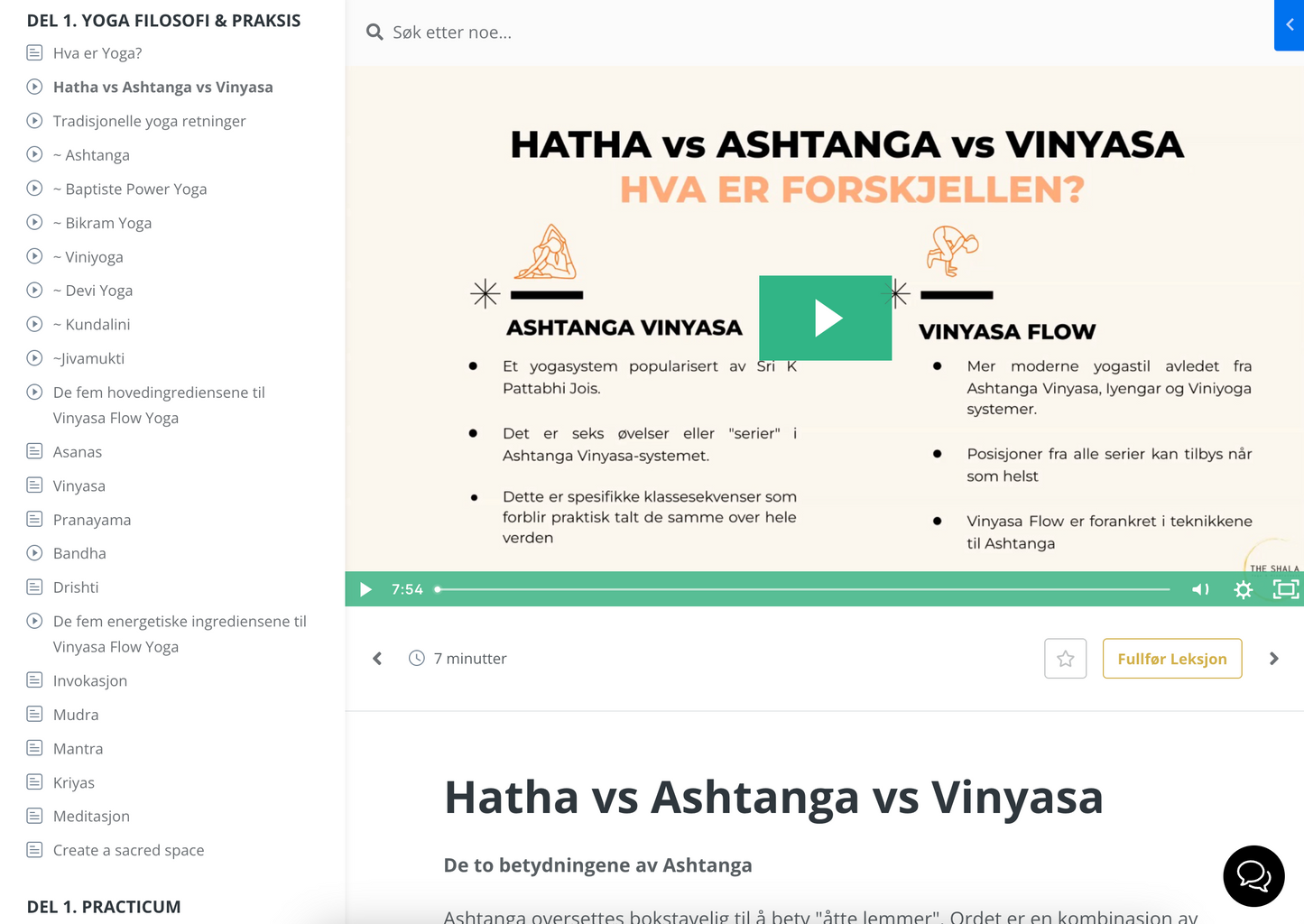 *VÅRTILBUD* Vinyasa Flow Fordypning Online