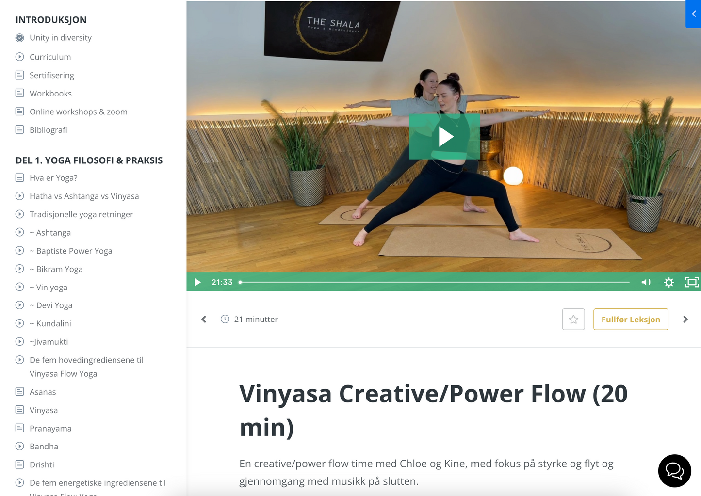 *VÅRTILBUD* Vinyasa Flow Fordypning Online