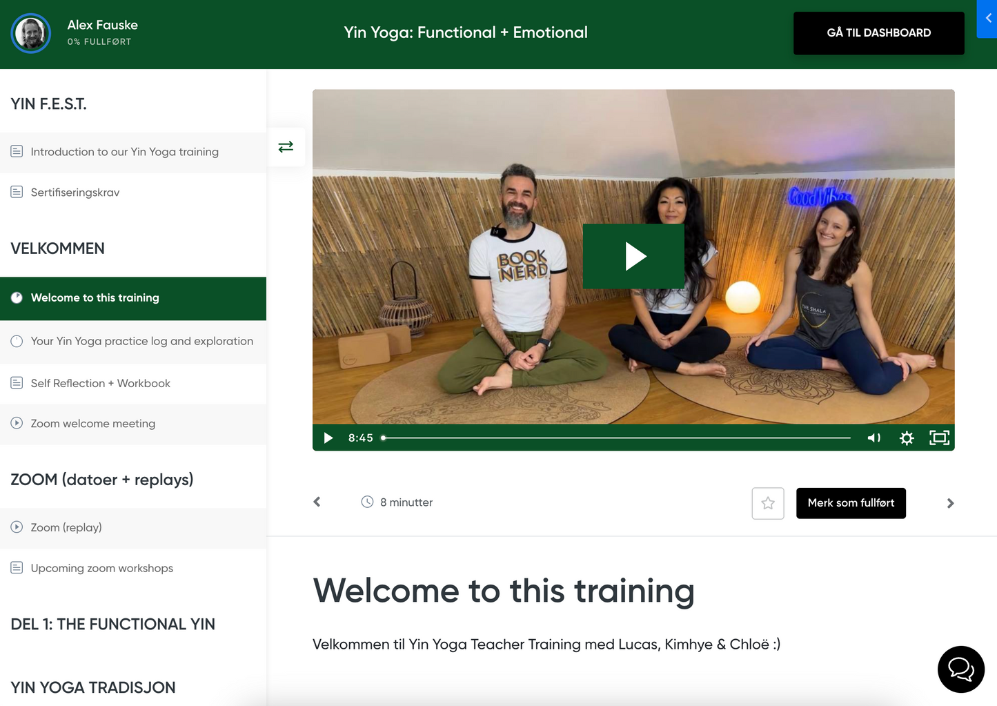 *VÅRTILBUD* Yin Yoga Fordypning Online