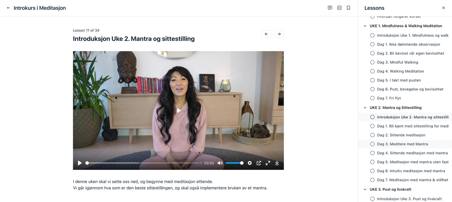 Meditasjon Nybegynner Online
