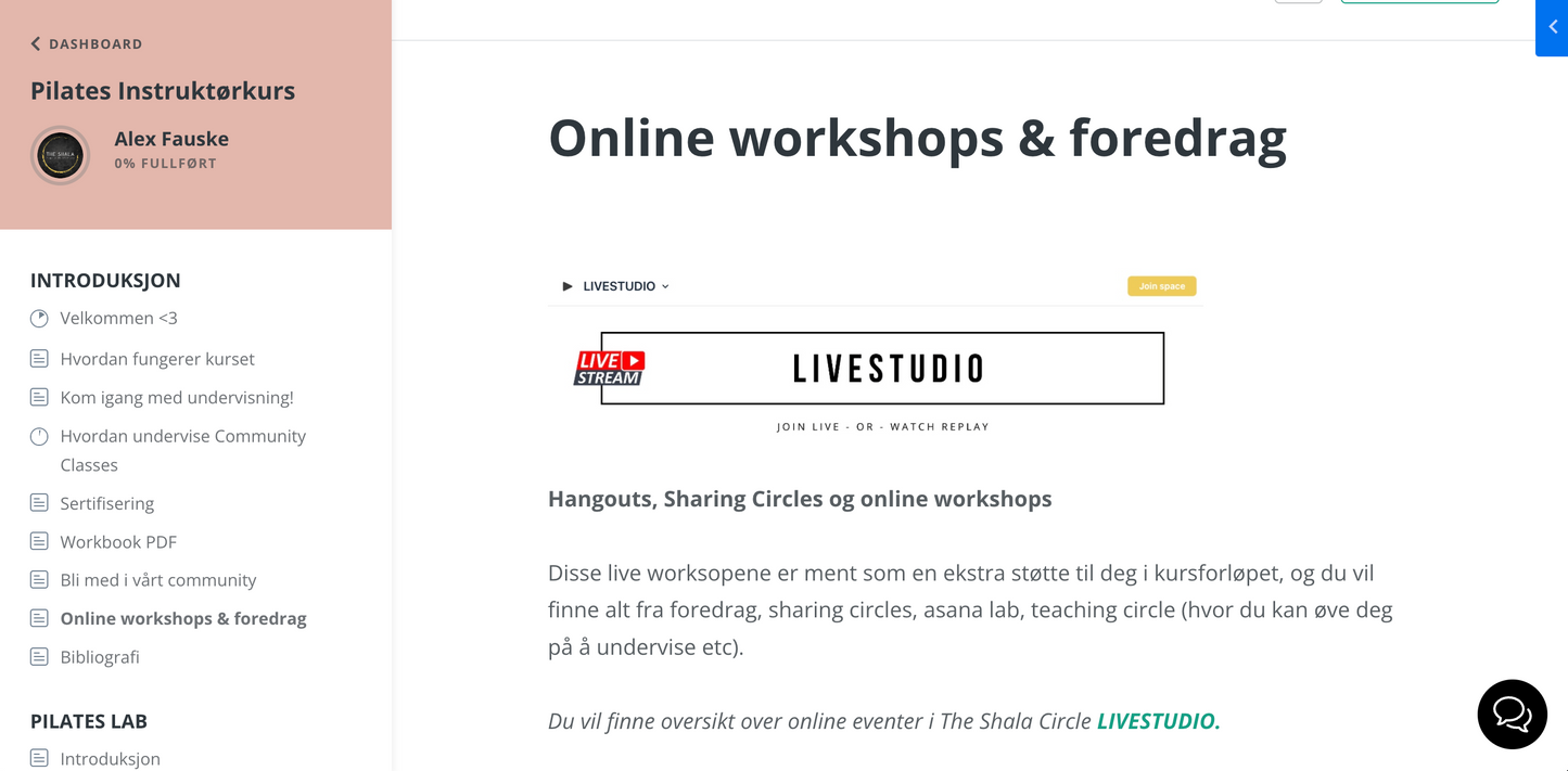 *VÅRTILBUD* Pilates Instruktør Online