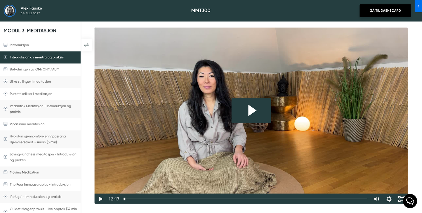 Meditasjon & Mindfulness Lærer Online