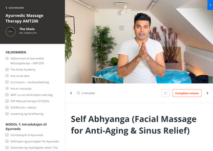 *BLACK FRIDAY* Ayurvedisk Massasjeterapeut Online